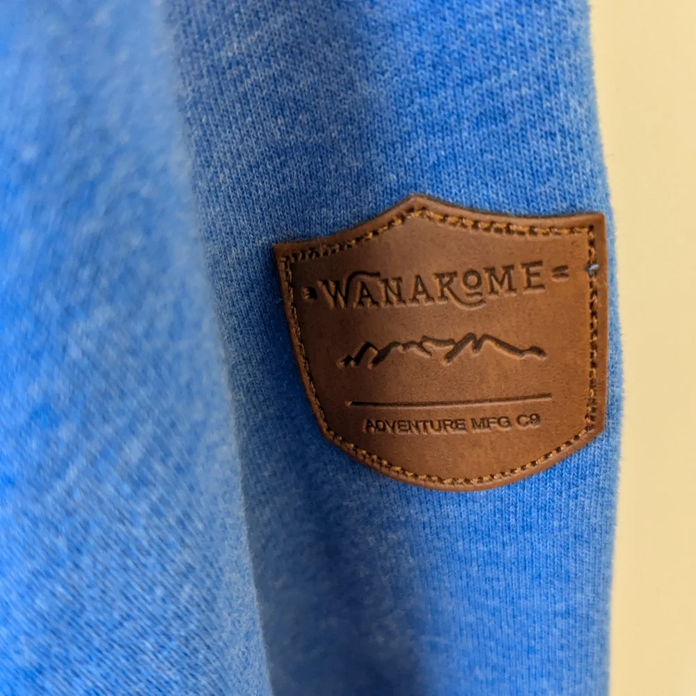 Wanakome Women's Blue Hooded Sweatshirt Cotton Size Large - Picture 4 of 9